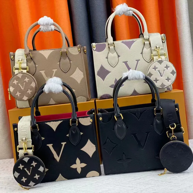 NEW 2023 Fashion Classic bag handbag Women Leather Handbags VINTAGE Clutch Tote Shoulder embossing Messenger bags