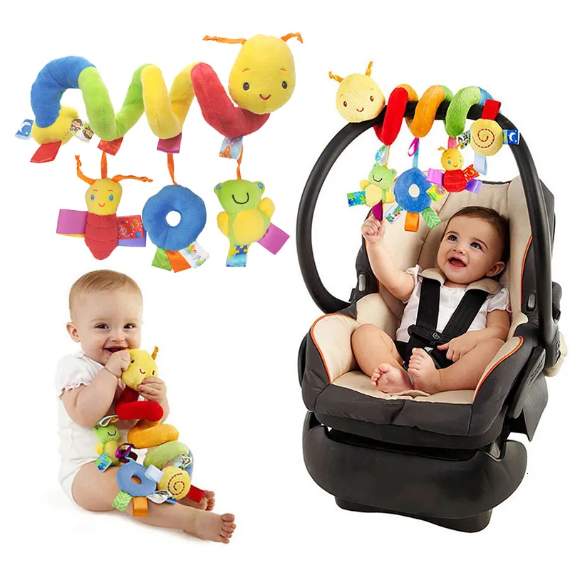 Rattles Mobiles Baby Crib Hanging Rattles Toys Car Seat Toy Soft Mobiles Stroller Crib Cot Spiral Toy Pram Hanging Dolls for Babies born Gift 230620