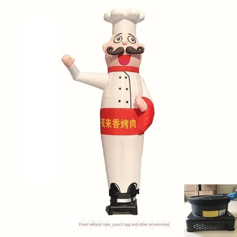 Party Balloons Advertising Inflatable Chef Sky Dancer Lights Dancing ...
