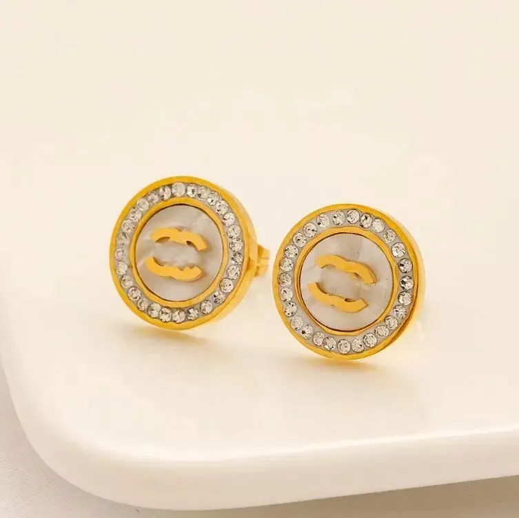 Luxury Defined Hoop Circle Stud Earringss For Women Designer Jewelry