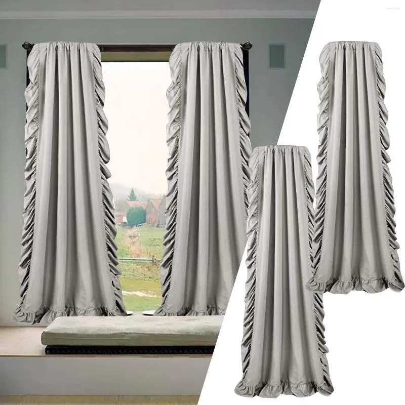 Curtain Wind Leaf Edge Non Perforated Drift Window Wedding Background Fabric Abstract Shower 100 Curtains Length