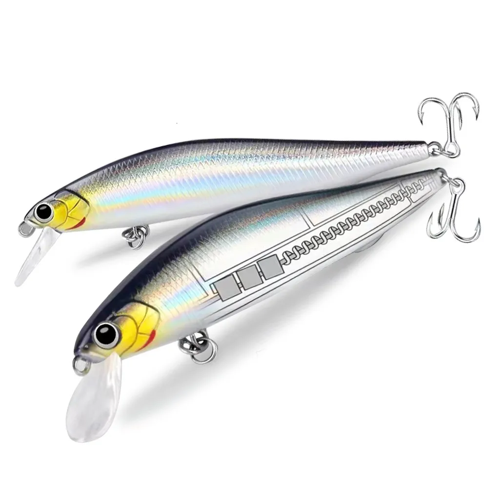 Aas Kunstaas Zinken Minow 514g Jerkbait Vissen Lokken Professioneel Zwaartekracht Balance Systeem Hard Aas Crank Wobbler Slow Diving Pesca Swimbait 230620