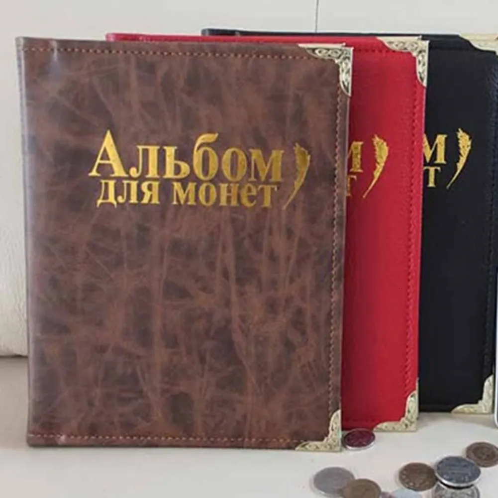 Album Books Collection Money Album 250 fickor 10 sidor mynt samling albumbok för samlarmynthållare album Mini Penny Coin Storage 230621