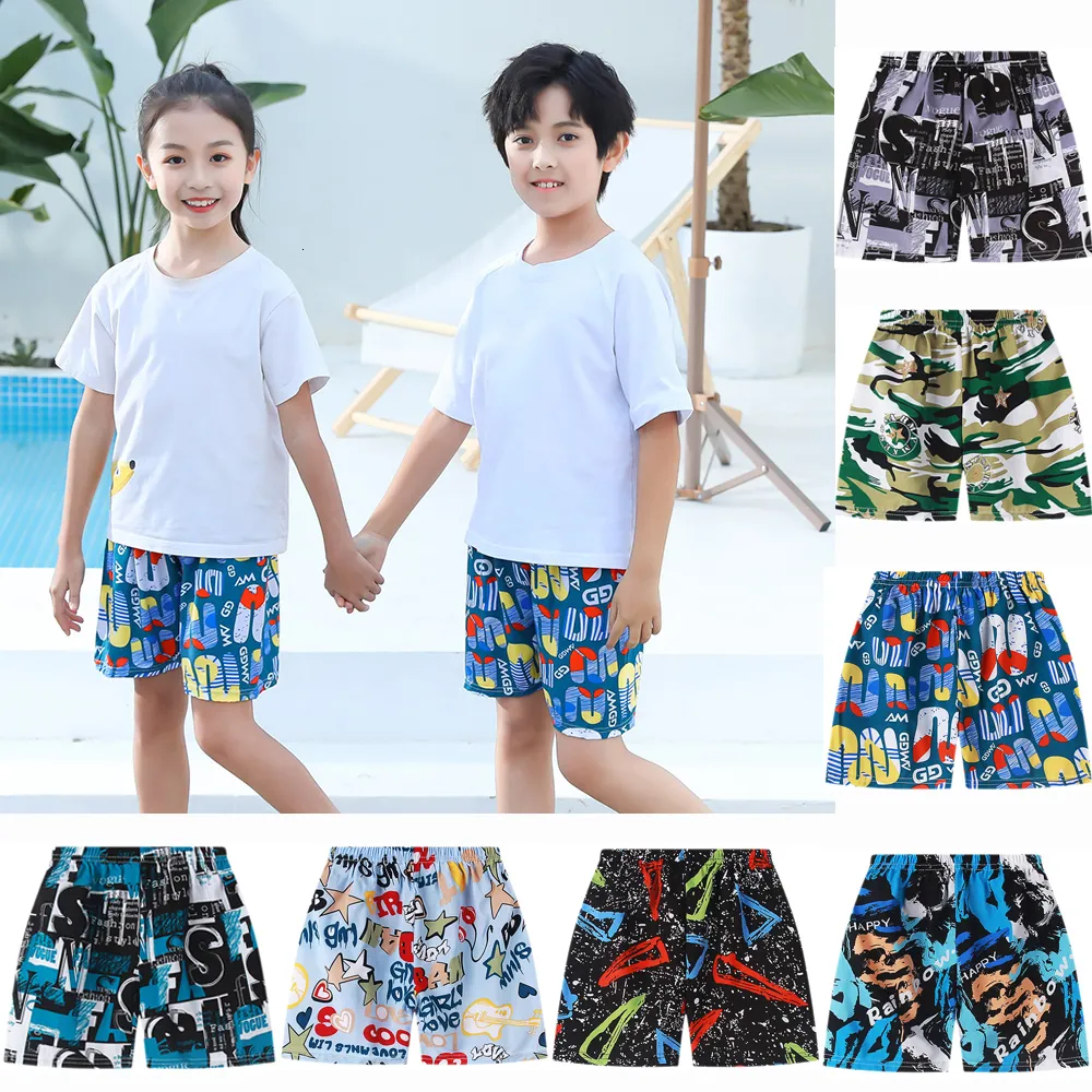 Shorts Green Camouflage Toddler Board Short Swiming Trunks Teenager Boy Swim Shorts 2 3 4 5 6 7 8 9 10 11 Years Beach Wear Short Pants 230620