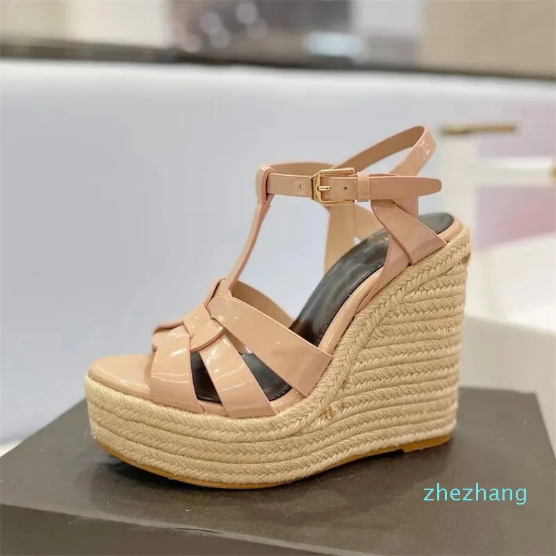 Chaussure talon sales paille