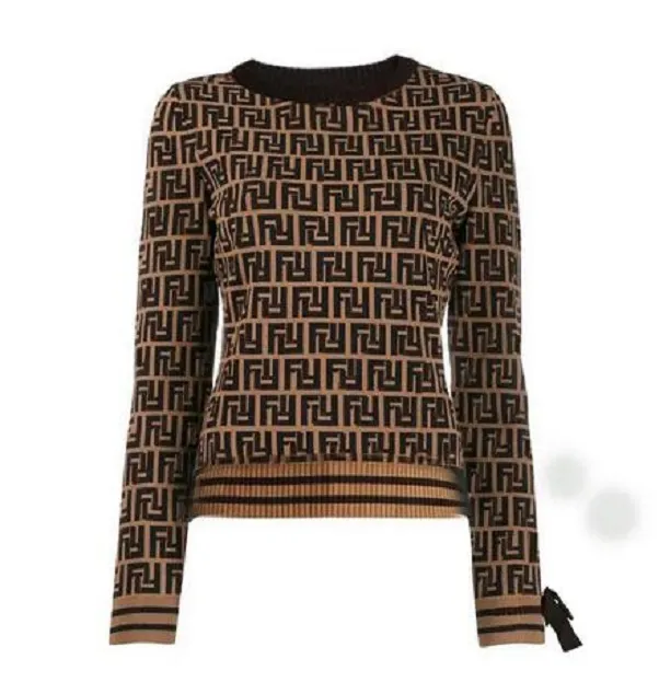 2030 pullover frauen Herbst rundhals gestreiften mode Lange Hülse Frauen High-End-Jacquard Strickjacke stricken Pullover Mäntel