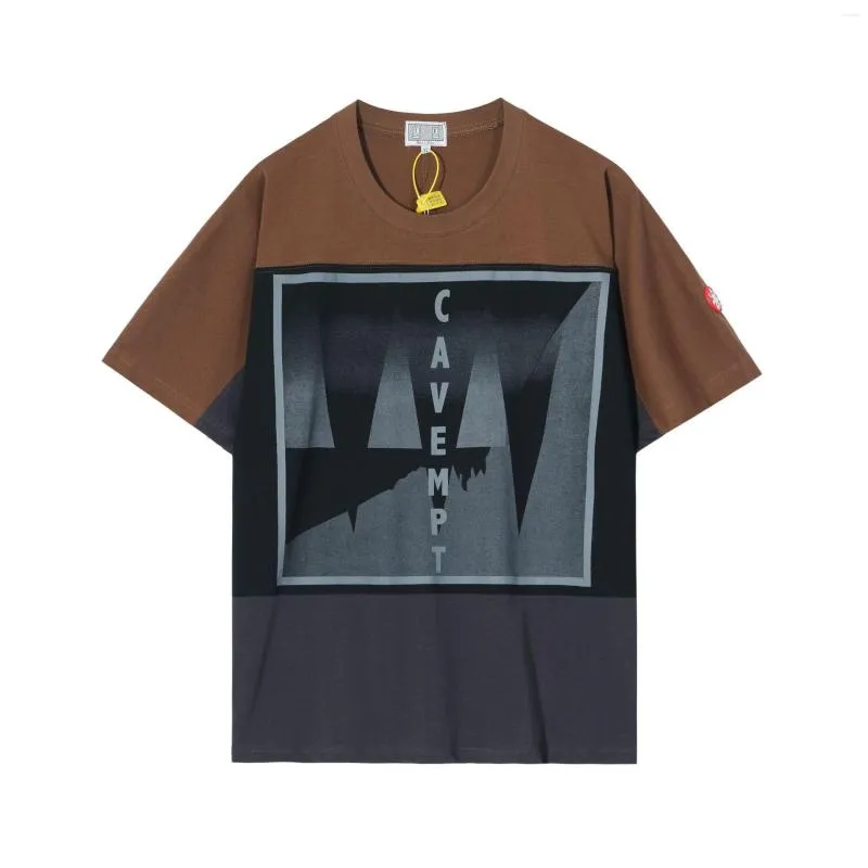 C.E Herren CAVEMPT T-Shirts Mann Frauen 1 Extinct Multi Color Patchwork T-Shirt Kleidung