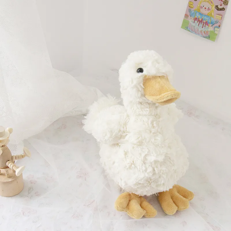 Wholesale 20cm Japanese white goose Nordic Kohl duck pet simulation doll duck plush toys