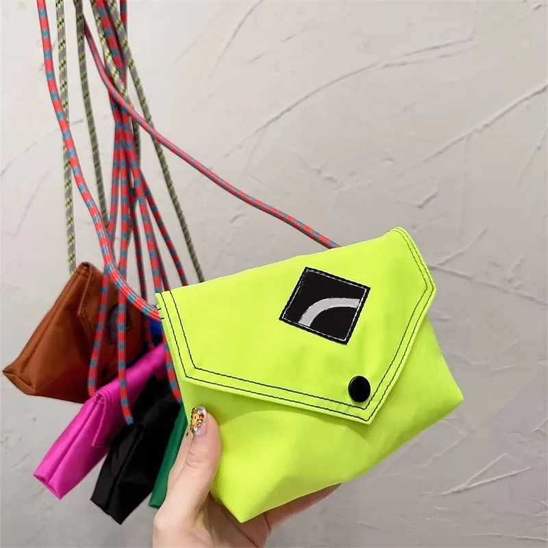 2023 Mini GA Phone Bags designer bag nylon crossbody bag luxury single shoulder fashion flaps Colorful Strap Woman Men 5A