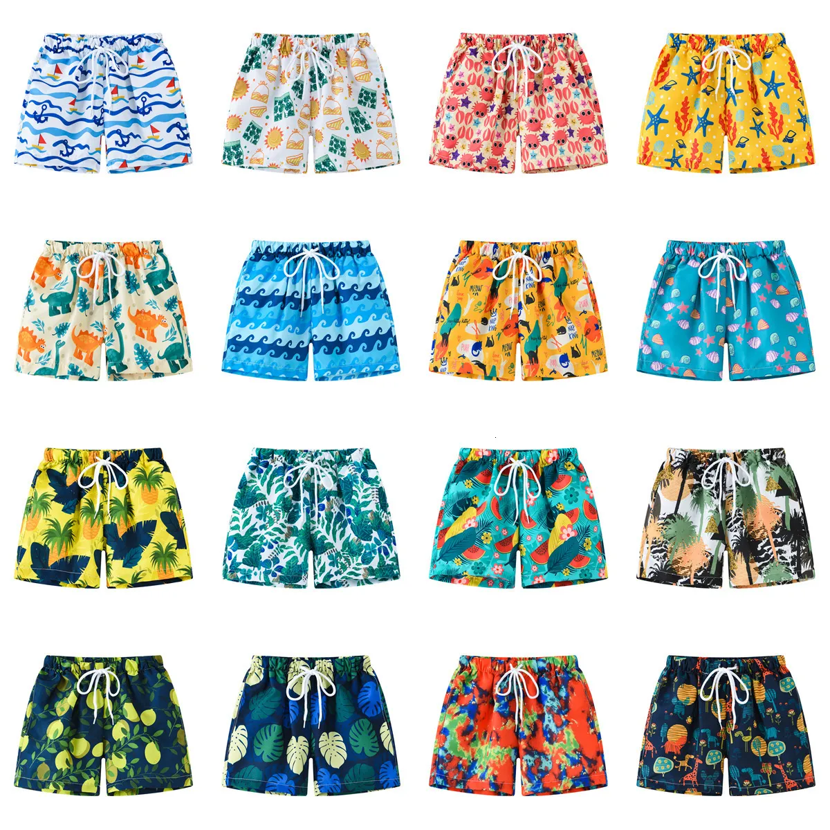 Shorts Summer Swimming Trunks For Boy Kids Swimwear Beach Shorts For Girls Boy Swimsuit Children's Swimming Pants 3-8 år 230620