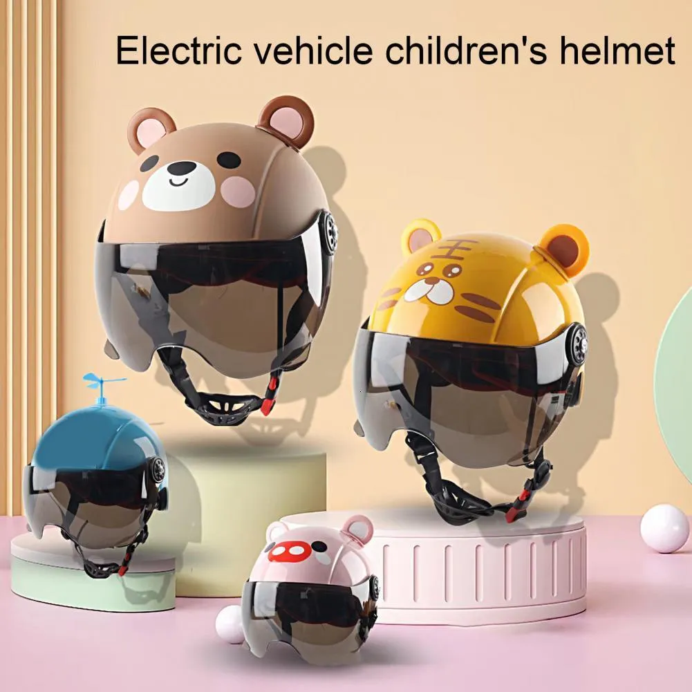 Casques De Cyclisme Enfant Casque D'équitation Adorable Apparence Absorbant Les Chocs Bébé Dessin Animé Casque ABS Toddler Belle Bande Dessinée Planche À Roulettes Casque De Vélo 230620