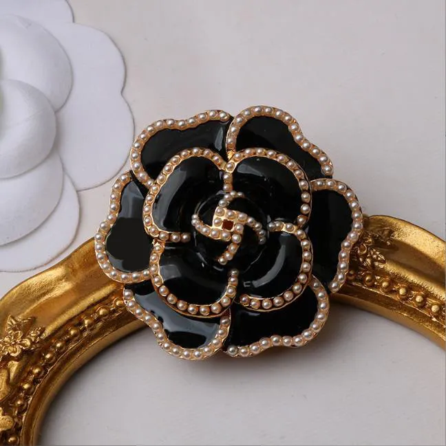 Best Sell Brand Designer Letters Brooch Fashion Double Crystal