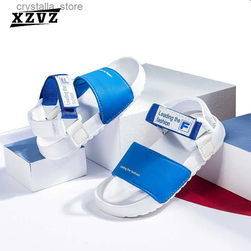 XZVZ Kids Sandals summer Cool Beach Boys Girls Shoes Comfortable EVA Sole Childrens Sandals Convenient Travel Baby Shoes L230518