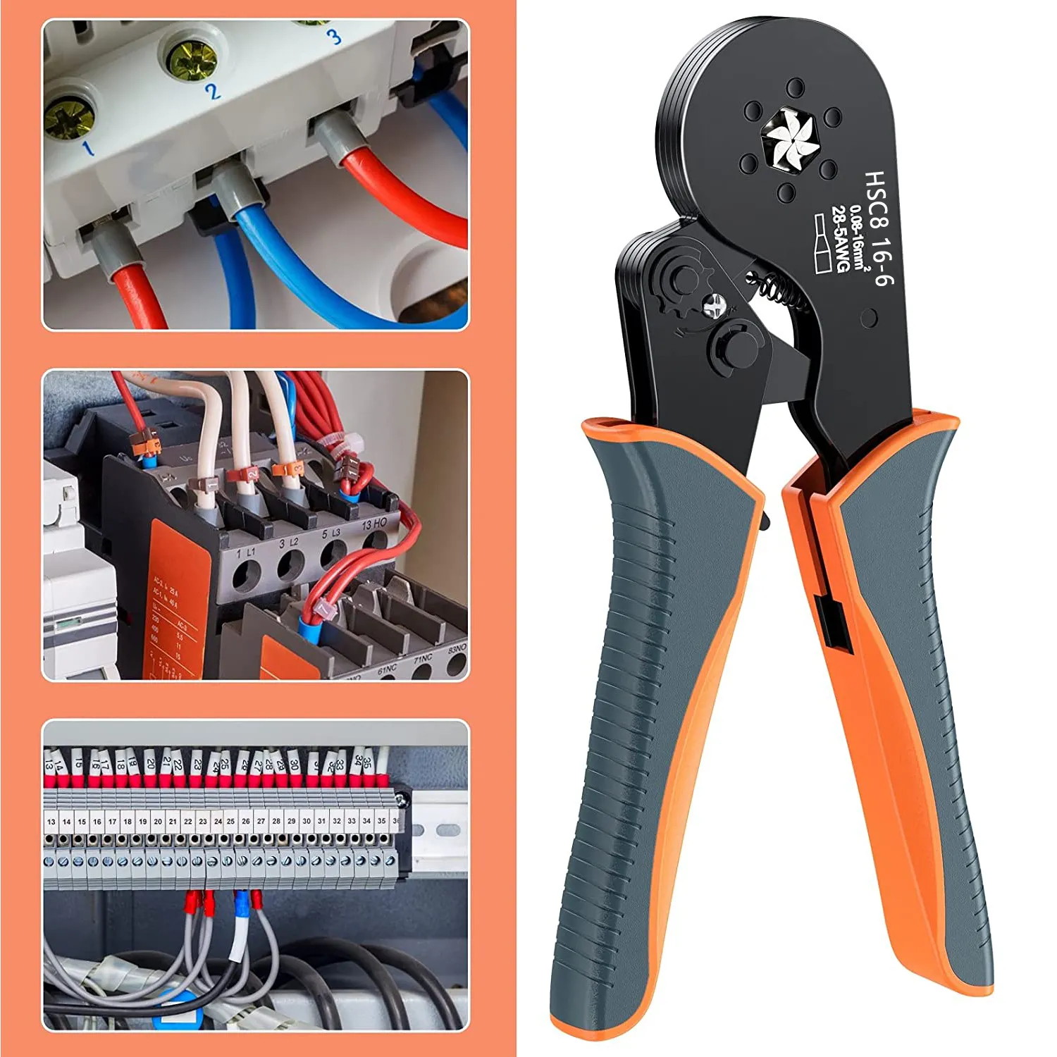 Elettricista Terminali Pinze A Crimpare Cutter Strumenti Di Crimpatura Del Filo Del Cavo Taglierina Elettrica Crimper Pinze Elettriche