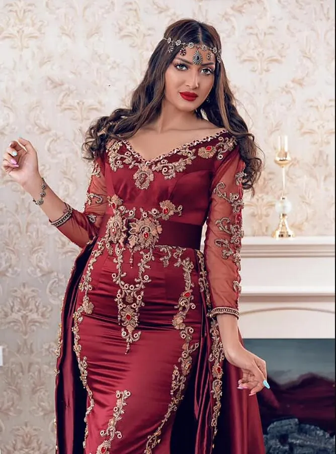 formal kaftan dress Luxury Moroccan Kaftan Ivory Long Sleeve Evening Dress SS439 main image 0