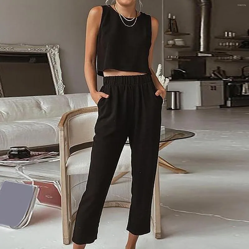 Pantalon top femme été