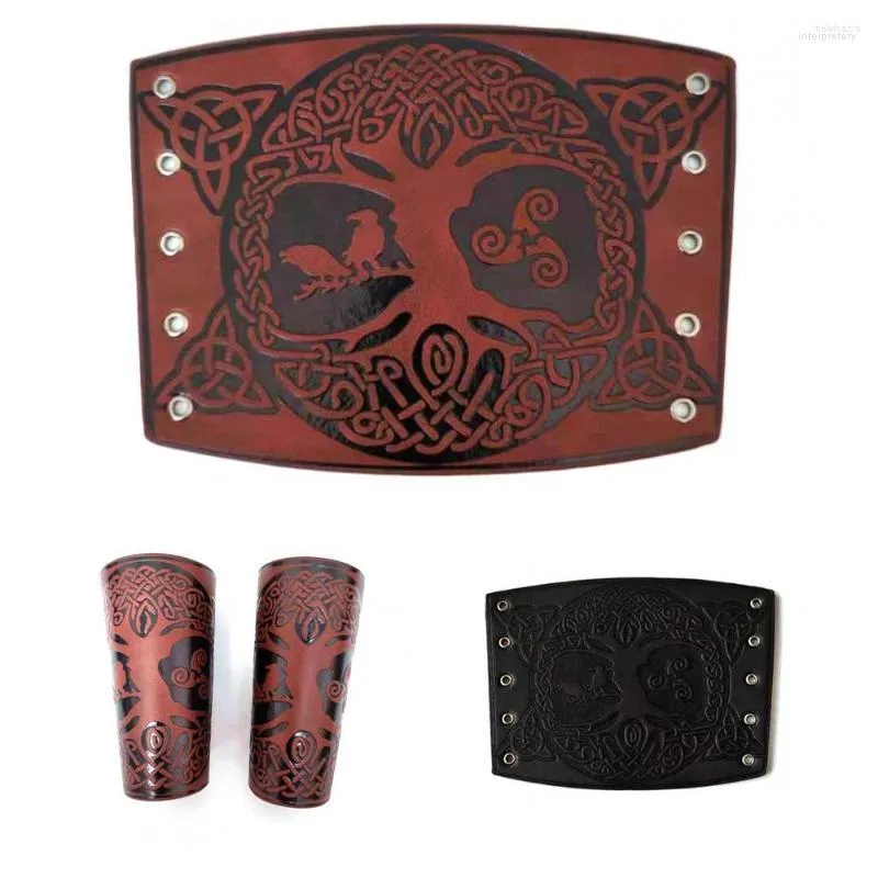 Pulseira com símbolo oculto design nórdico viking odin árvore da vida pulseira para homem montando equipamento de proteção pulseira larga em relevo jóias punk