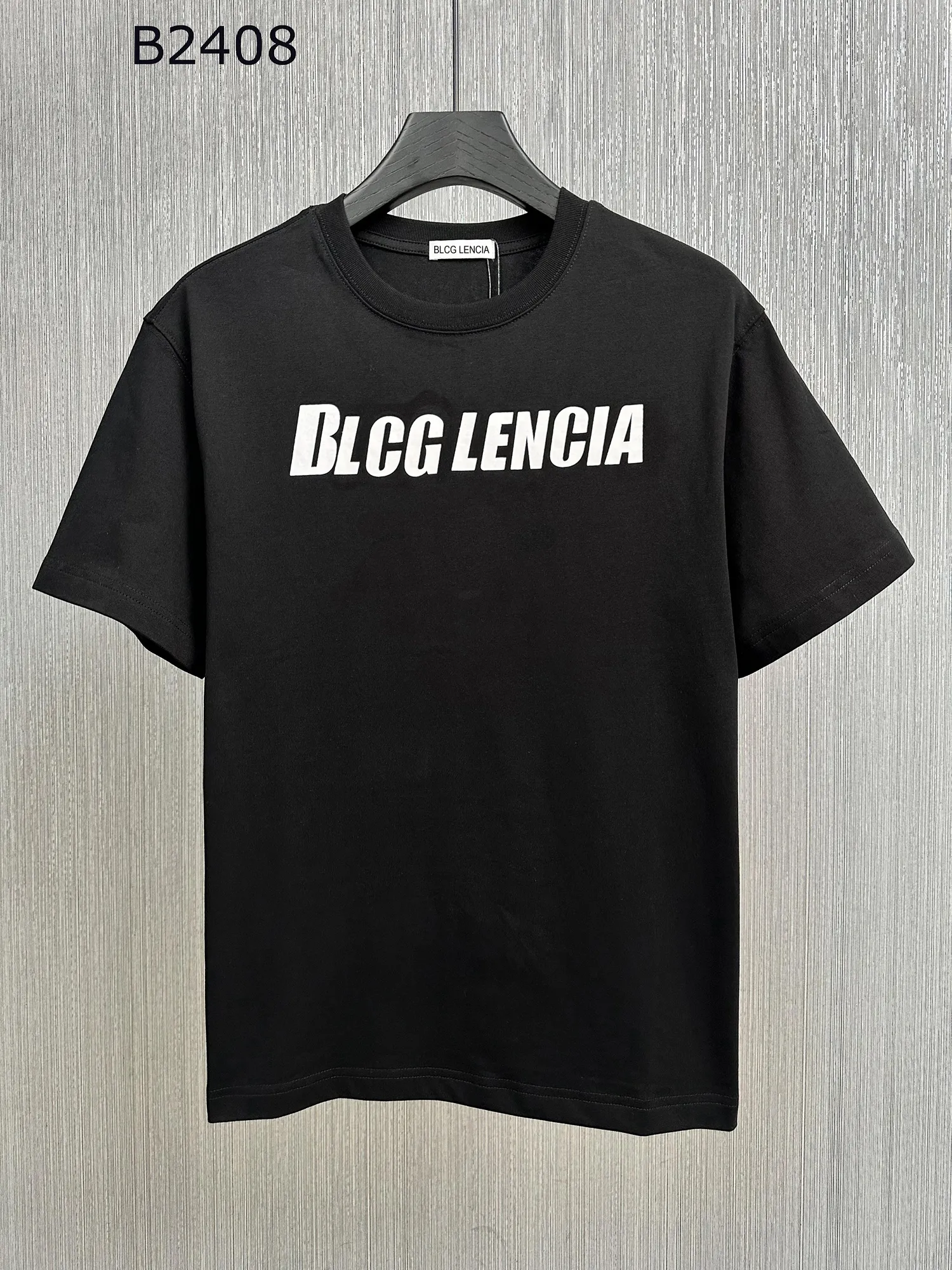 BLCG LENCIA 2023 Summer New 250g 100% Cotton T-shirt Men High Quality Print Color Sleeve Drop Tshirts Oversize Tops 22396