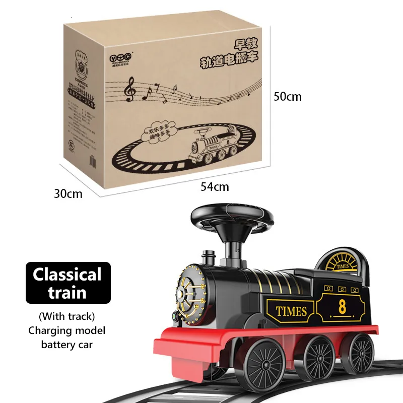 ElectricRC Track Enfant Train Électrique Enfants Équitation Jouet Ailway  Modèle Classique Peut Transporter Train Rail Voiture Enfants Marcheur  Poussette Jouets Cadeaux 230620 Du 143,9 €