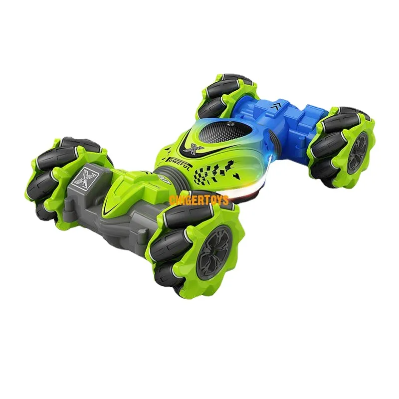 2023 Ny 4WD -klockor RC Stunt Car 2.4G Radio Remote Control Car RC Watch Gest Sensor Rotation Gift Electronic Vehicle for Kids