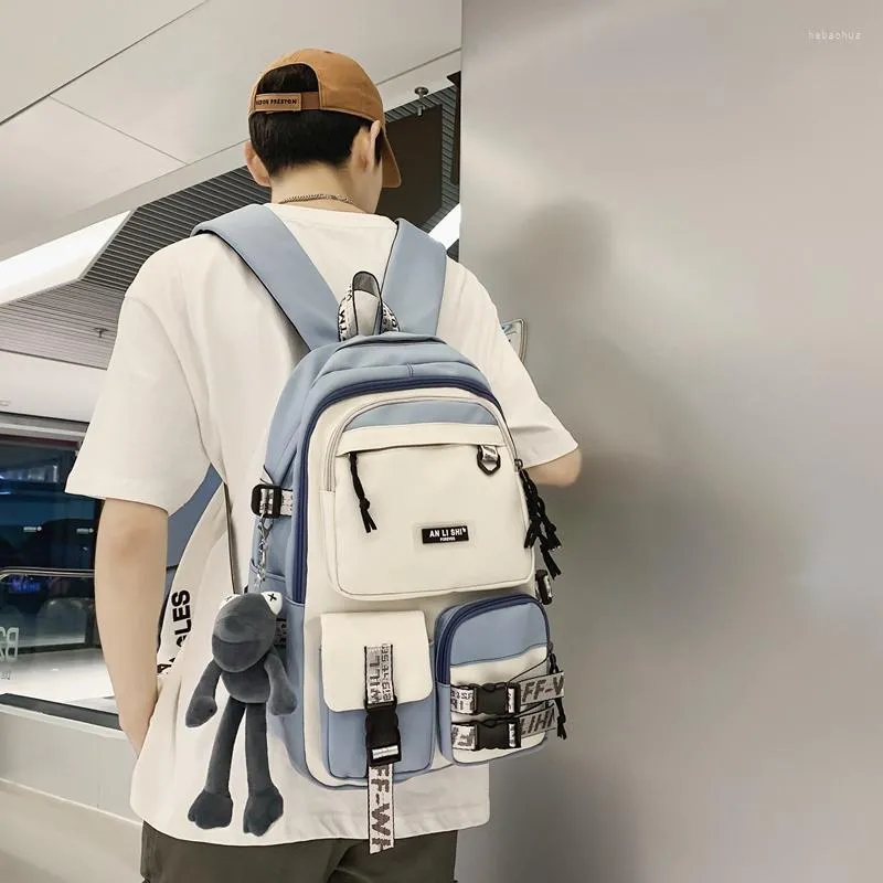 Backpack Korean Version Of High School Travel Male Junior Students Ins Japanese Large-capacity Computer