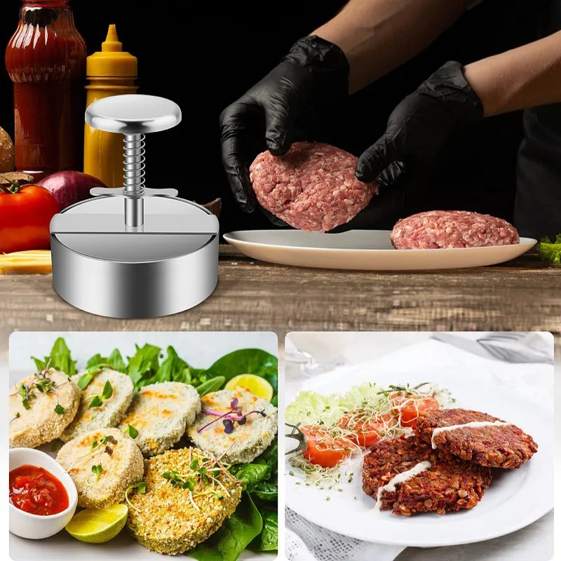 Pressa Burger Ripieni Pressa Per Hamburger 3-in-1 YanBous - Con - Foto 8