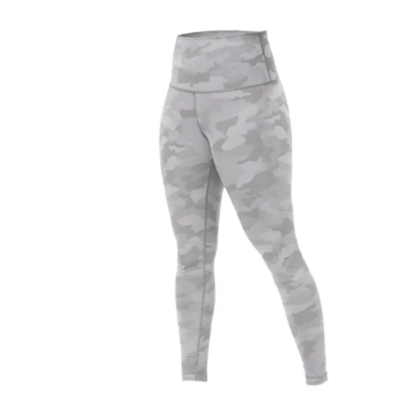 Fitness Running Street Mujer Pantalones de yoga Hasta el tobillo Molienda Deportes Cintura alta Camuflaje LeggingsFitness Pantalones lu-777 lululoemon