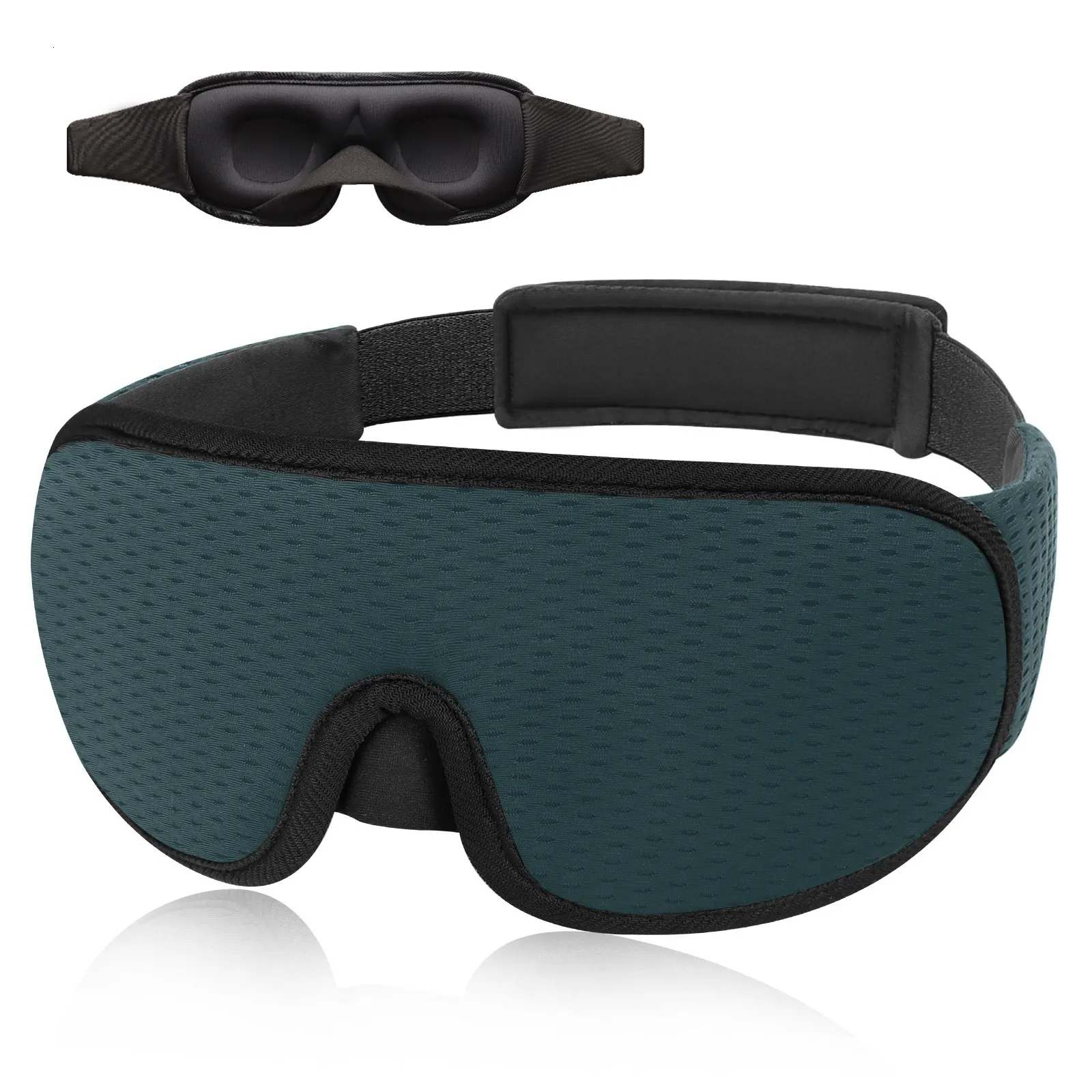 Wengerui 3D Mascherina Per Dormire, 100% Bloccare La Luci Mascherina - Foto 7