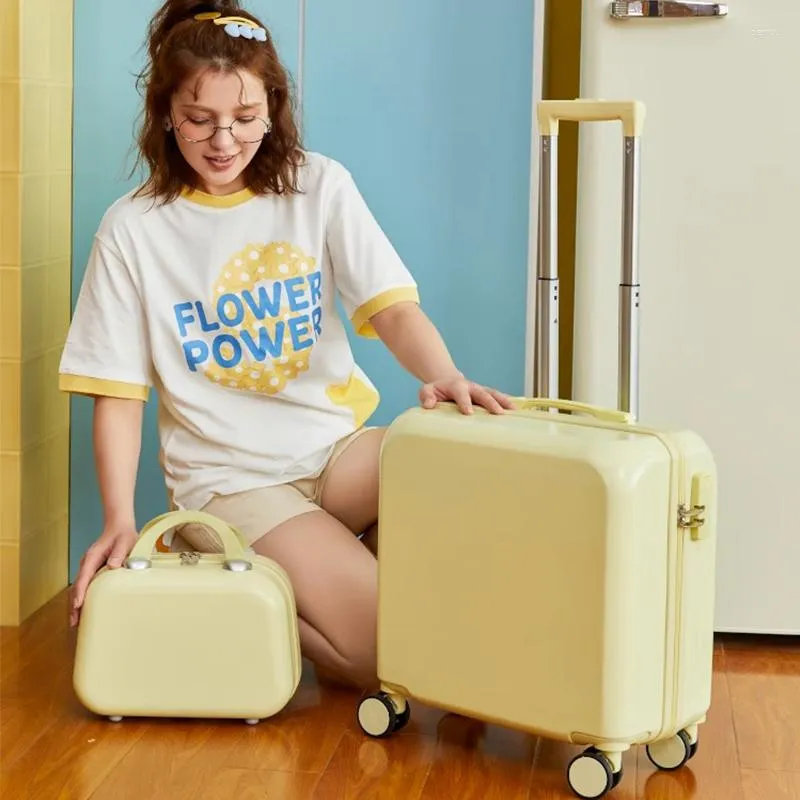 Suitcases Bagaż Zestaw wyprawy walizki dla dziewczyn Cute Luksusowe designerskie torebki Wysokiej jakości 2023 Travel Fashion Carrier