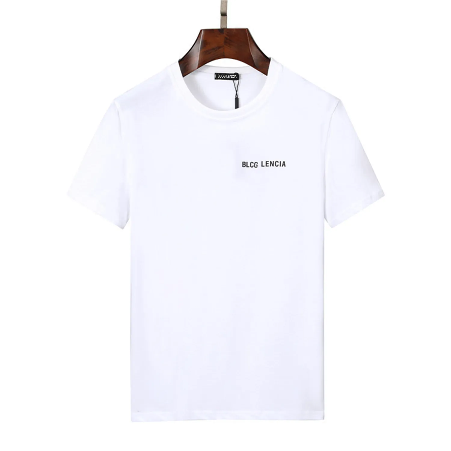 BLCG LENCIA 2023 Zomer Nieuwe 100% Katoen Stof T-shirt Mannen Hoge Kwaliteit Print Kleur Mens Designer T-shirt Parijs mode tshirts Tops 22433