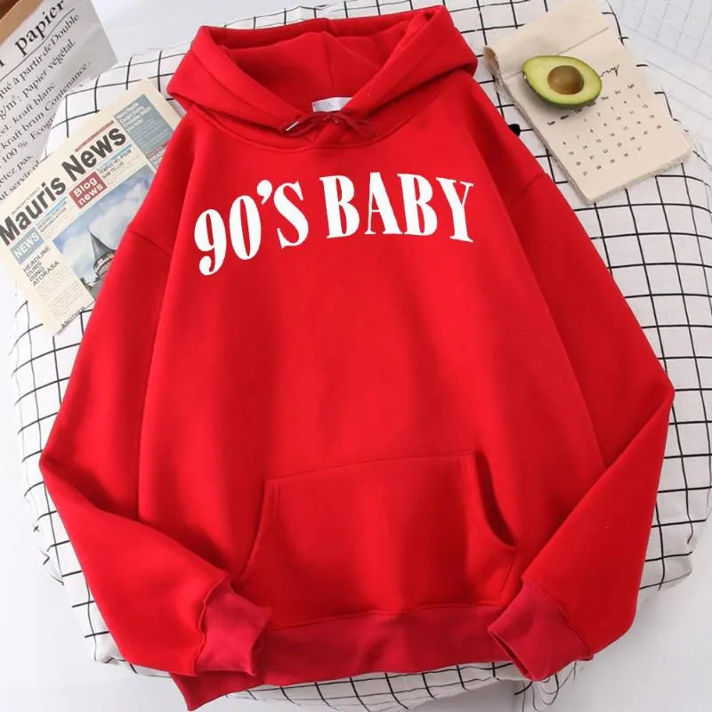 Herrtröjor 90 -talets baby bokstav tryck man hoodie casual mode kläder bekväm enkelhet streetwear överdimensionerade runda nackmän