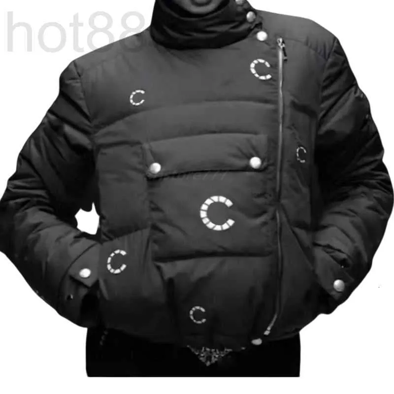Women's Jackets Designer Loose Padded Jacket with Letter Print Parka Coat Girls Milan Runway Peacoat Detachable Tops Warm Short Outwear Windbreaker T5Q7