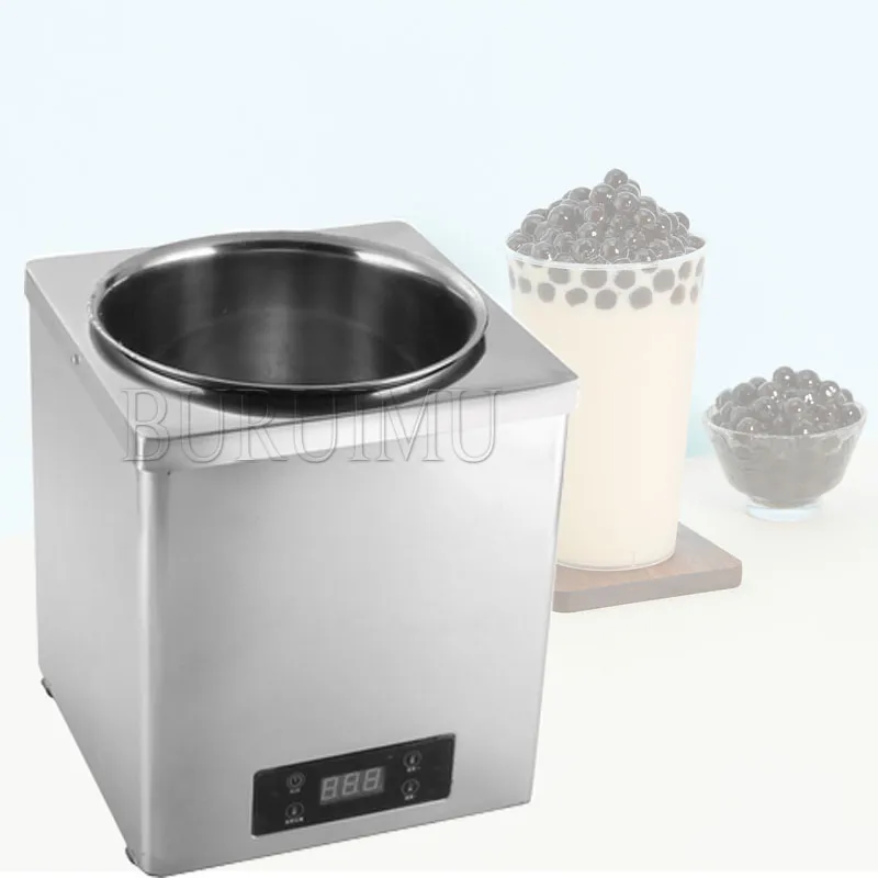 7L Pearl Pot Brown Sugar Pearl Warmer Stainless Steel Rice Tapioca Sago Thermal Insulation Pot