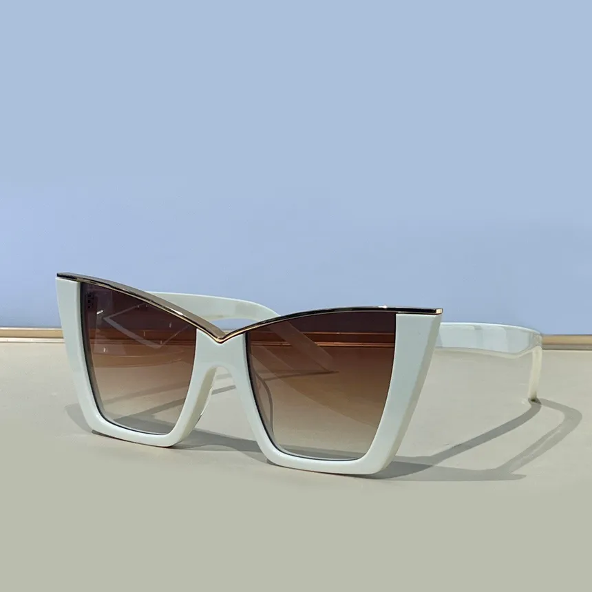 570 Cat Eye Sonnenbrille Beige Gold/Braun Shaded Damen Sommer Sonnenbrillen Gafas de Sol Designer Sonnenbrillen Shades Occhiali da sole UV400 Brillen
