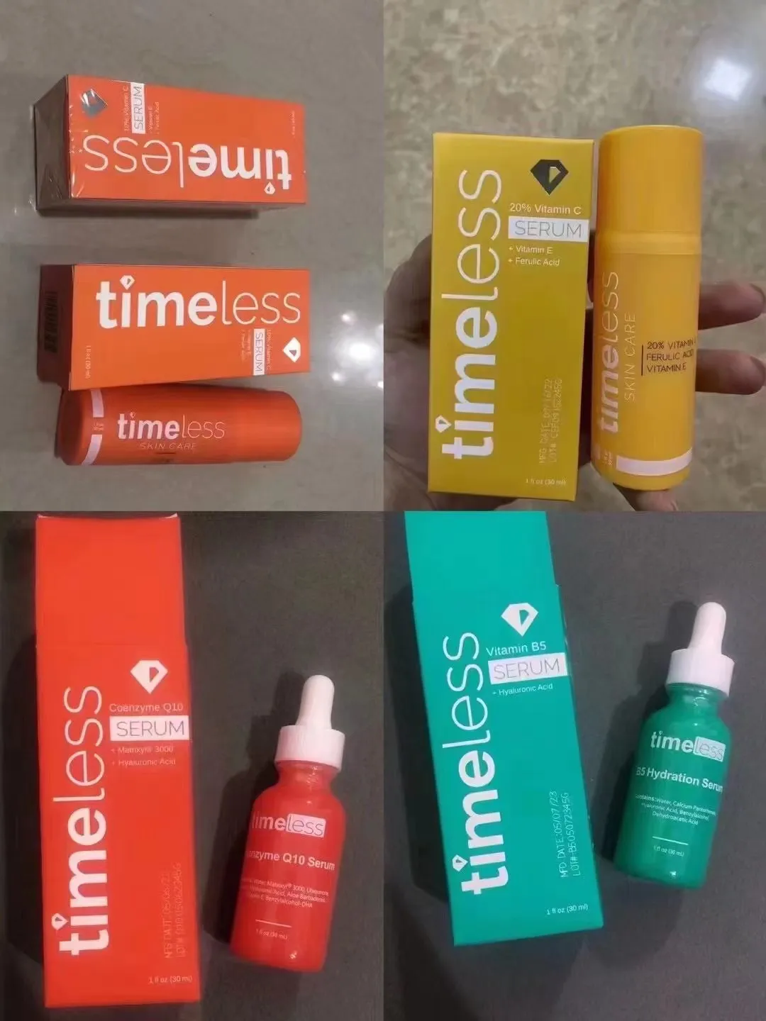 Timeless Serum Hautpflege Timeless 20 % Vitamin C 30 ml Gesichtspflegeserum Q10 B5 Essenz VE Ferulasäure Beste Qualität