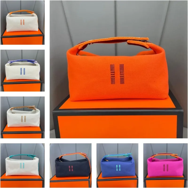 2023 Nieuwe Designer Handtas Luxe Lunchbox Tas Waszak Canvas Innerlijke Tanktas Opbergtas Vrouwen Convenience Bag Handheld Make-up Tas Geschenk van Zijden sjaal