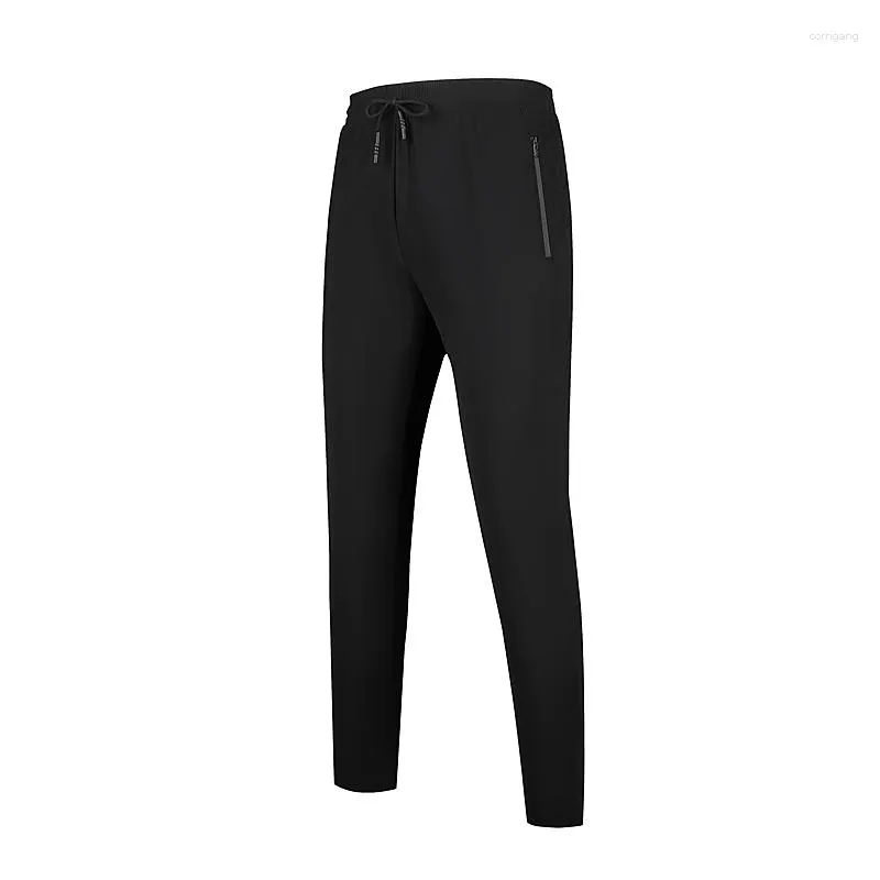 Pantalons pour hommes Été Stretch Glace Soie Séchage rapide Pantalons de survêtement décontractés Mode pour hommes Versatile Mince Respirant Pantalon de course en plein air