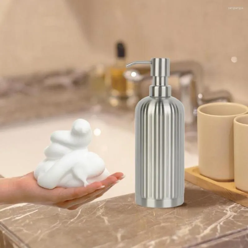 貯蔵ボトル洗える実用的なバスルームマニュアルポンプ液体石鹸ディスペンサーリークプルーフ補充可能な毎日使用