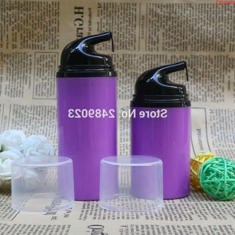 Transparent Cap Purple Airless Bottle With Black Head Empty Plastic Bottles Packing Cosmetic Containers 10 st/Lot 50 ml 80 mlHigh Quantl Pfel