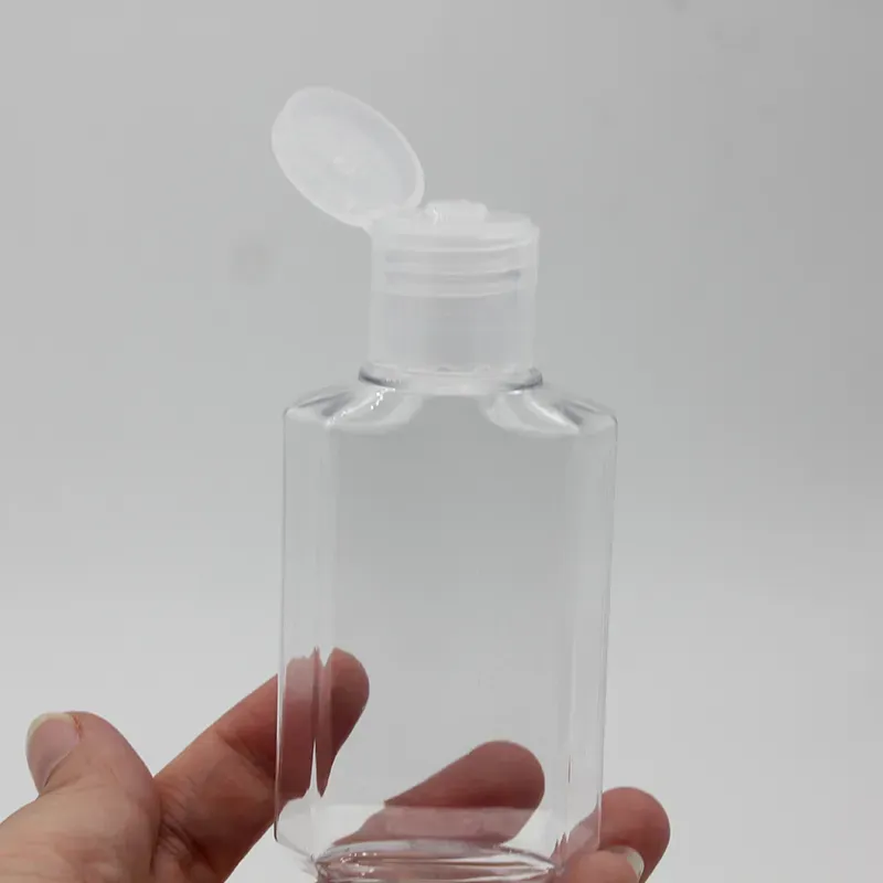 Clearpet 60 ml Squeeze Bottle For Hand Sanitizer Soap - Resestorlek Fabriksuttag