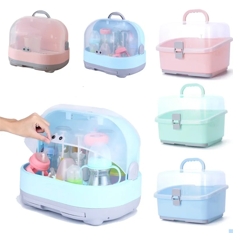 Bottle Warmers Sterilizers Portable Baby Storage containers Drying Rack Plastic Tableware Dry Case Kid Travel Feeding MultiFunctional Box 230620