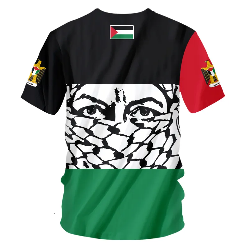 Free Palestine Fight Flag T-Shirt Herren - Schwarz Größe XL