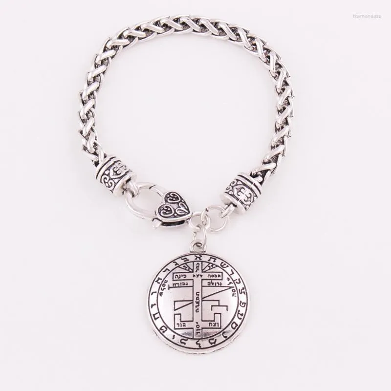 Pulseiras de elo Corrente Feminina Masculina Pulseira Design especial Runas e padrões antigos Estilo Viking Jóias de prata antiga Provide Drop Raym22