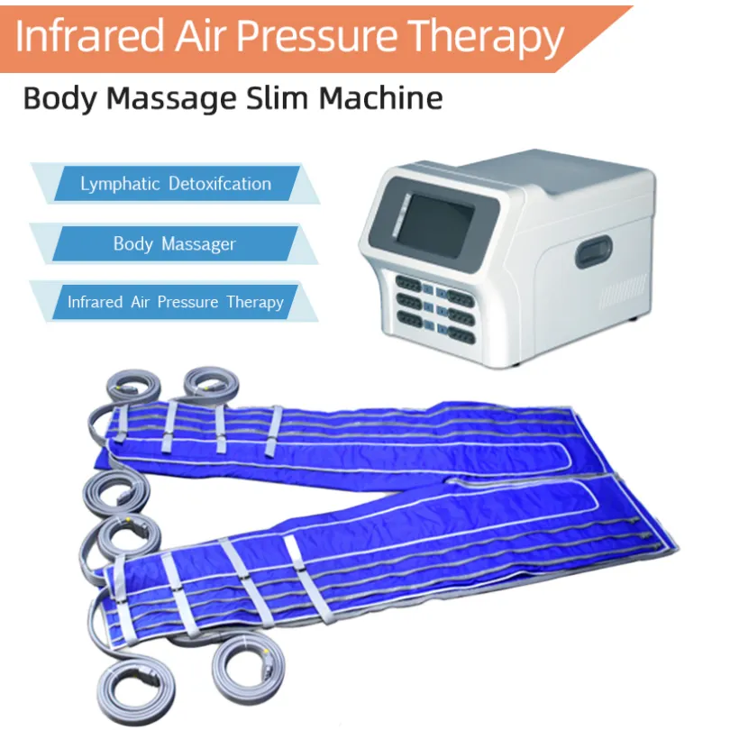 Máquina de adelgazamiento Máquina de drenaje linfático de presoterapia profesional caliente Envoltura corporal Masajeador de presión de aire Modelado desintoxicante a la venta199