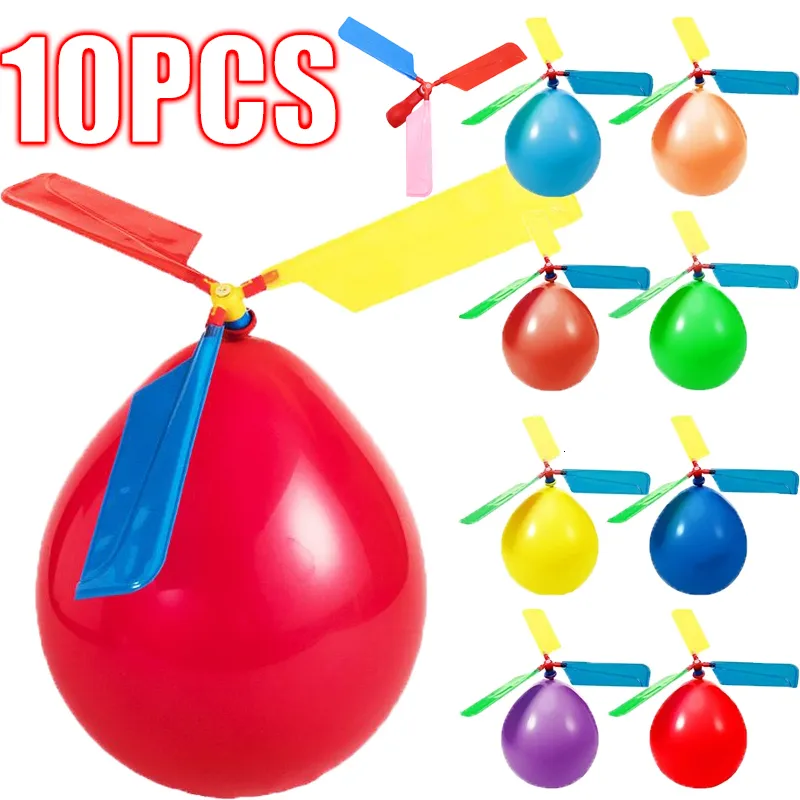 Parti Balonları 110pcs Paskalya Helikopter Balonu Komik Taşınabilir Açık Dış Mekan Oyuncak Doğum Günü Malzemeleri Uçan Balon Toptan Çocuk Hediyesi 230620