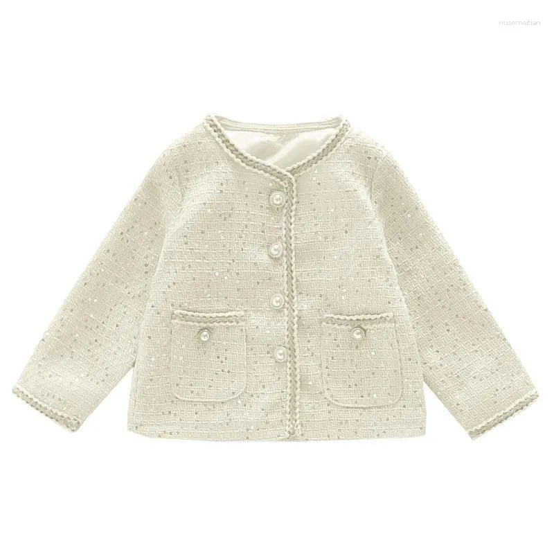 Vestes Bébé Filles Manteau Automne Paillettes Enfants Cardigan Survêtement Pour 2-7Y