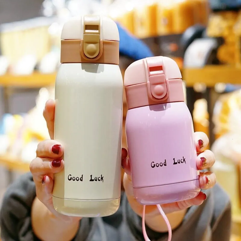 Thermo Mug Cute Candy Mini Thermos Cup 200ml/350ml Cartoon Hot Water Bottle  Stainless Steel Kids Thermal Coffee Mug Vacuum Flask