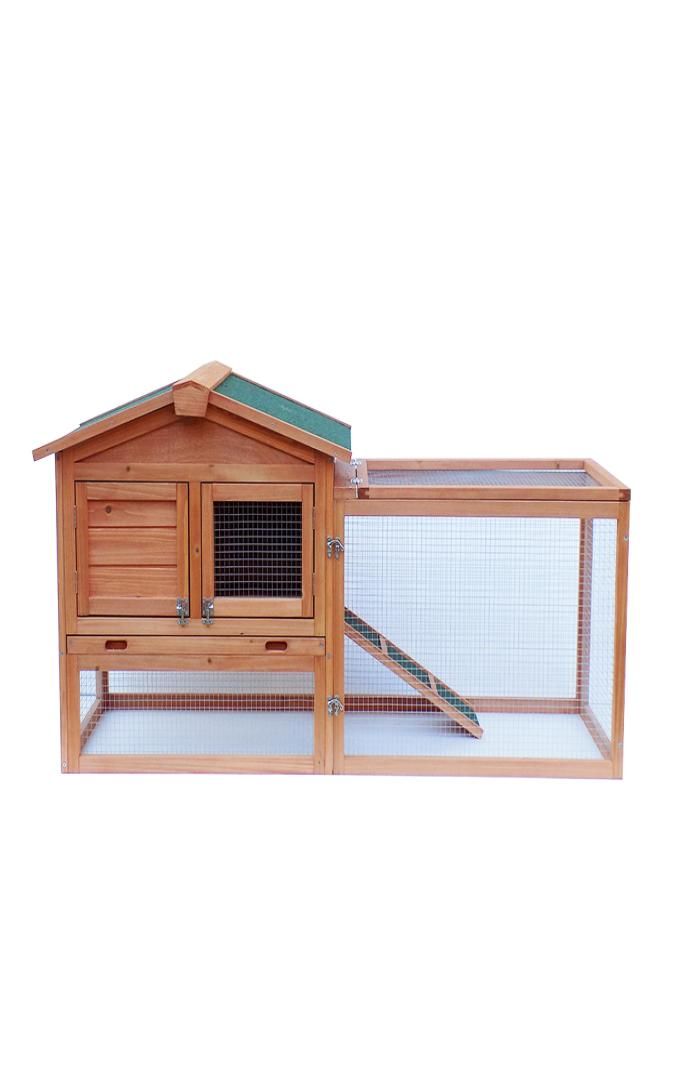 WACO Rabbit Hutch Cage Chicken Coop House Bunny Hen Pet Animal Backyard