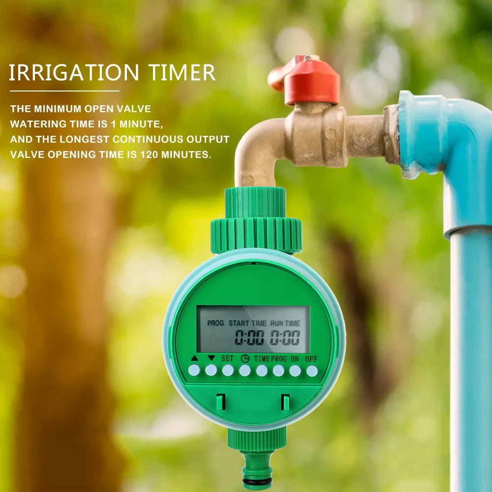 Watering Equipments Intelligence Garden Water Timer Watering Control Device Lcd Display Electronic Automatic Irrigation Controller Equipment 230620