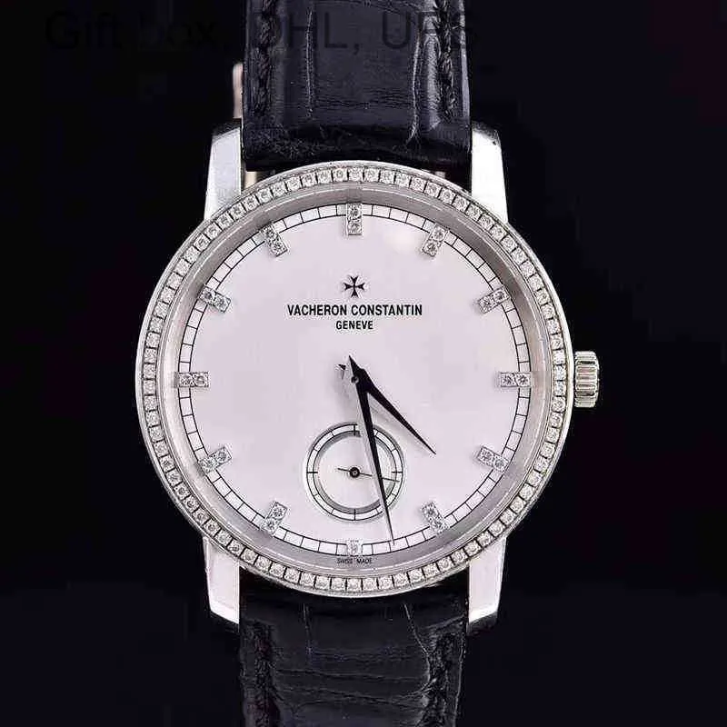 Vacherosn SUPERCLONE Vachero Designer de montres de luxe en or blanc incrusté de diamants manuels mécaniques pour hommes 82572 Cadeaux d'affaires Hommes et femmes